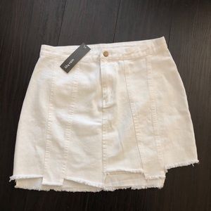 Lily Rain White Denim Skirt NEW BOUTIQUE NWT